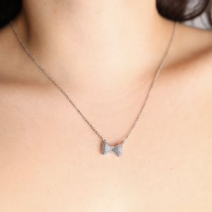 Belle Bow-Silver Glow