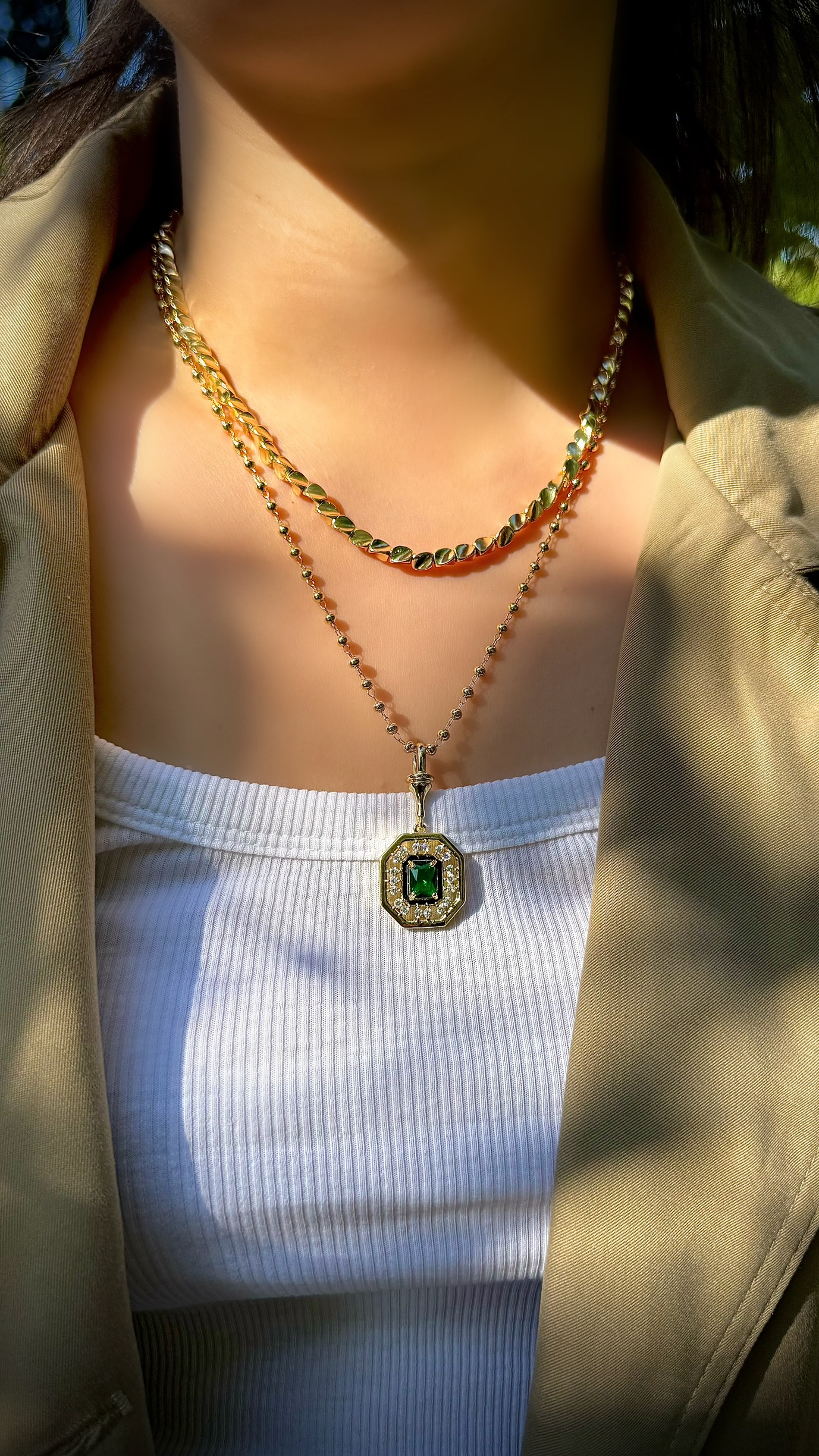 Plaka Gold Burgu Kolye - Görsel 3