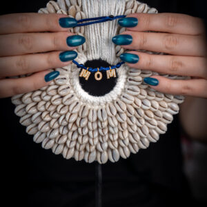 Gold-Lacivert MOM Bileklik